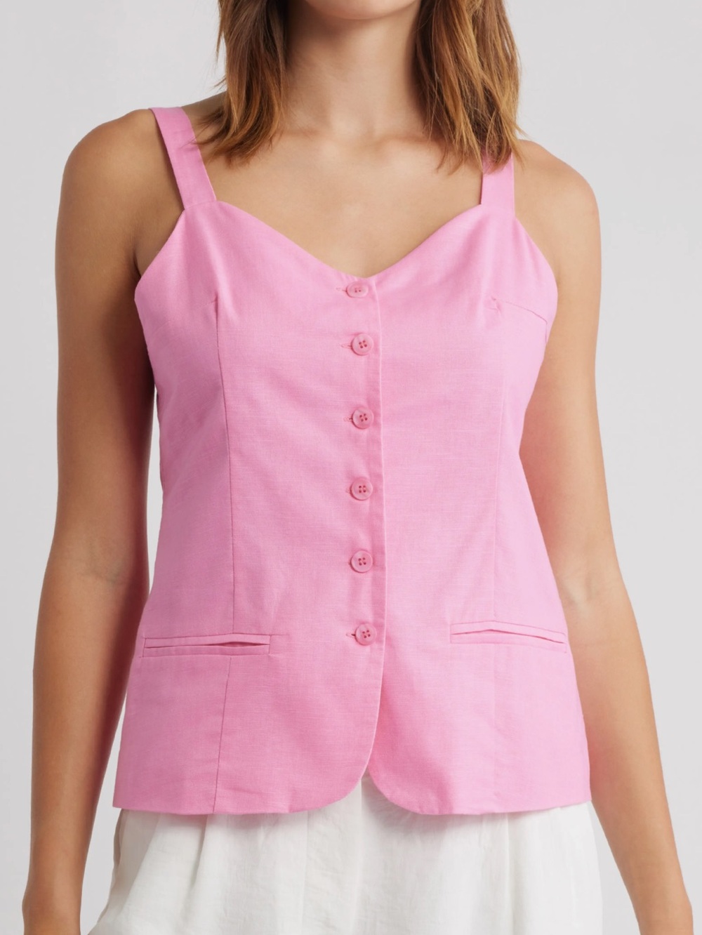 Petal & Pup Laurent Cotton & Linen Button-Up Top